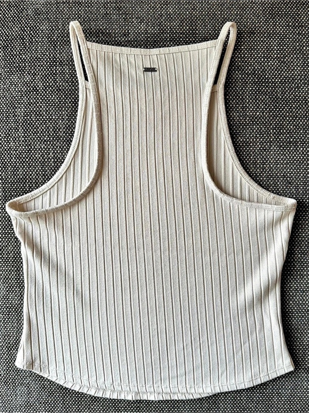 Vuori Marina Rib Tank in Talc (Off-White) - Women's Size M (6-8) - VW1217